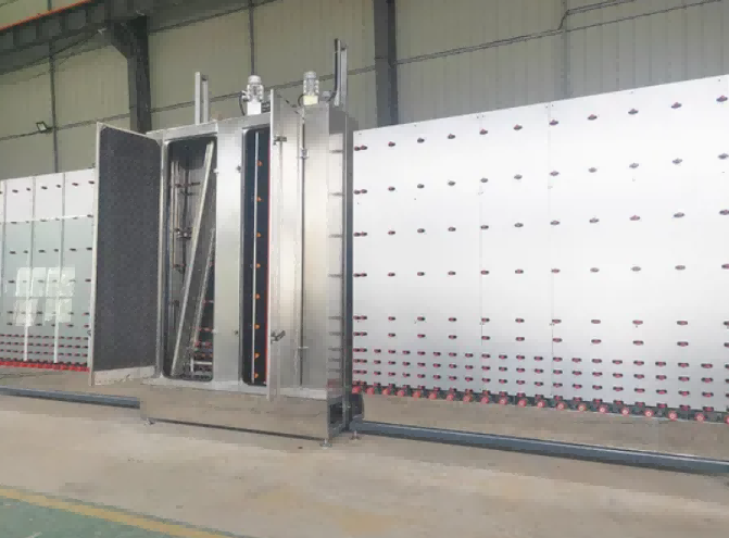 Mașină de spălat automată verticală 1800 de uscare pentru sticlă termoizolantă și călită