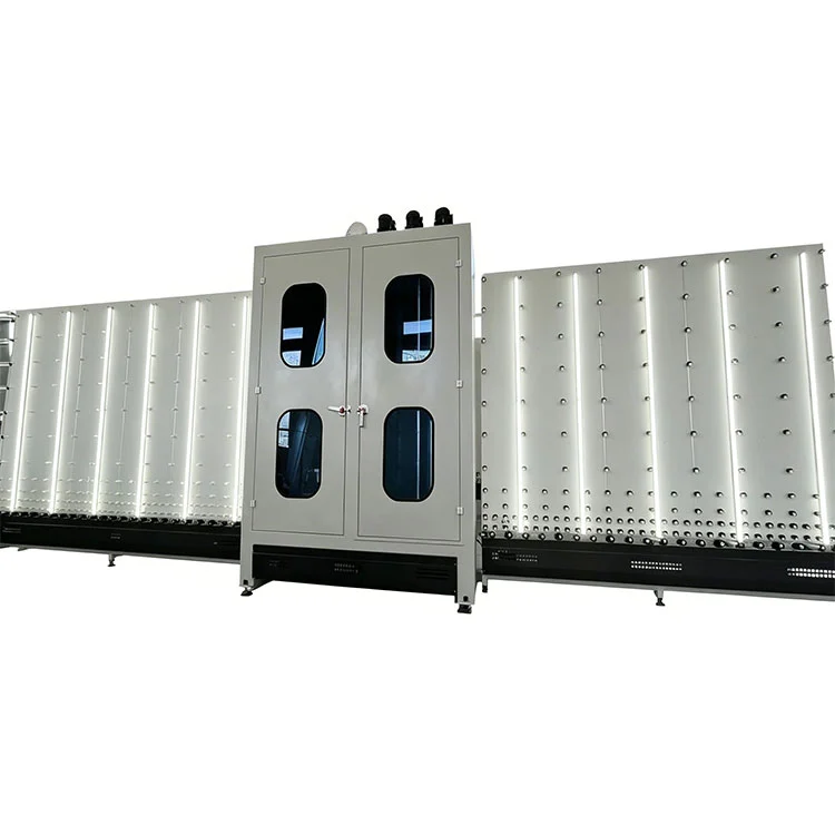 Linie de presă automată de spălare uscare pentru geam termopan